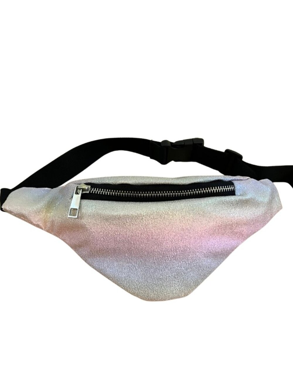 Iridescent Pastel Rainbow Y2K Fanny Pack Festival Waist Belt Bag - Ardene
